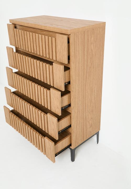 Sixth Floor - Giselle 5 drawer - natural