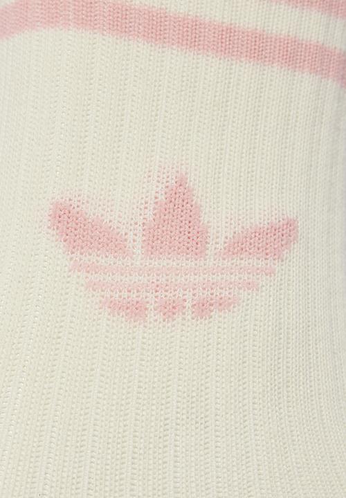 adidas Originals - Crew Sock 3 Pack - Cream & Pink