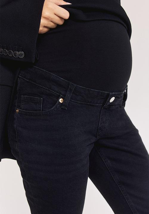 H&M - Mama slim ankle jeans - black