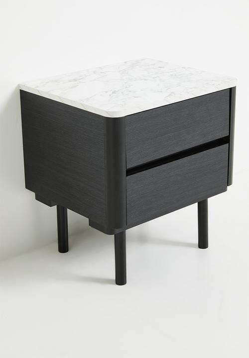 Sixth Floor - Liberty Bedside Table - Black