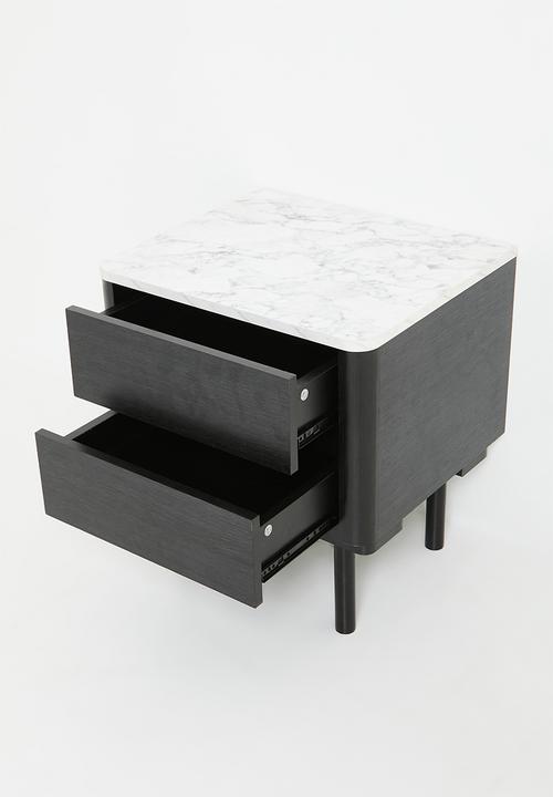 Sixth Floor - Liberty Bedside Table - Black