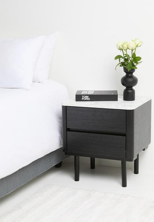 Sixth Floor - Liberty Bedside Table - Black