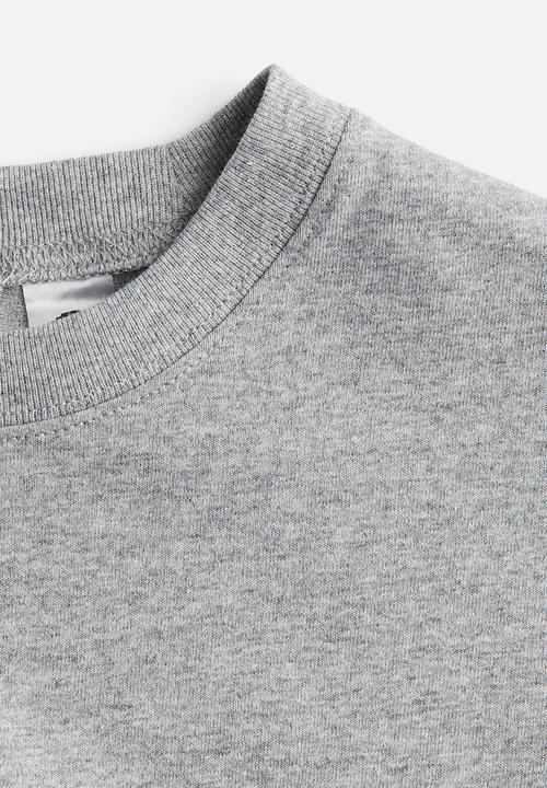 H&M - Oversized printed T-shirt - grey marl space jam