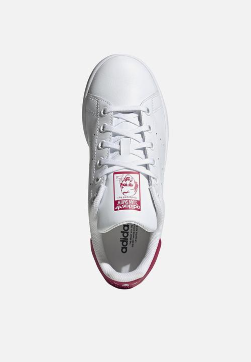 adidas Originals - Stan Smith J - Cloud White/Cloud White/Bold Pink