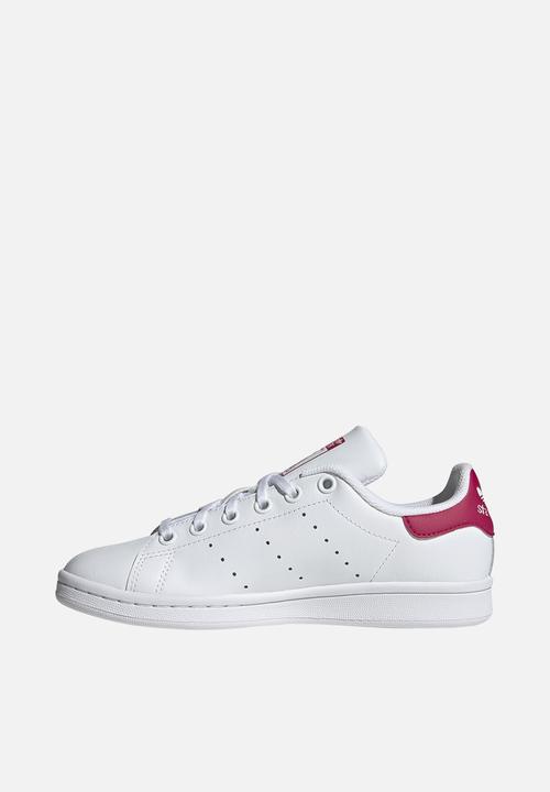 adidas Originals - Stan Smith J - Cloud White/Cloud White/Bold Pink