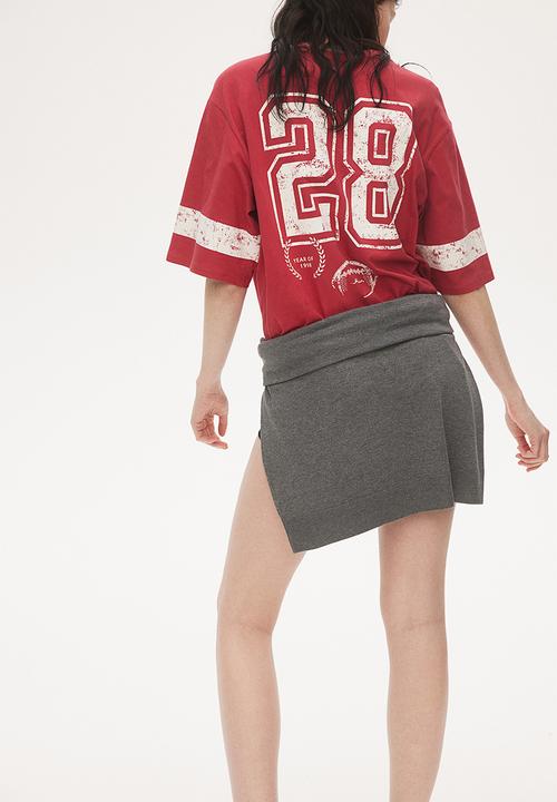 H&M - Oversized T-shirt - red