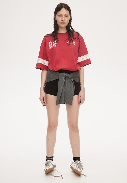 H&M - Oversized T-shirt - red