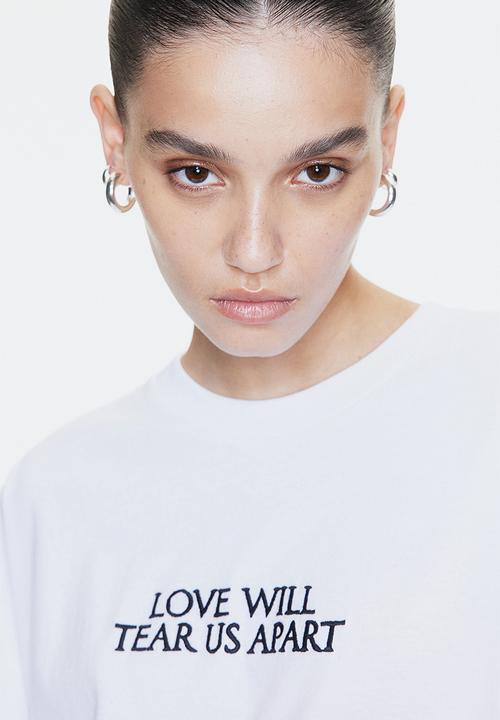 H&M - Oversized printed T-shirt - white