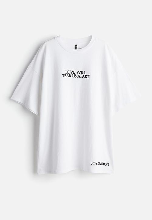H&M - Oversized printed T-shirt - white