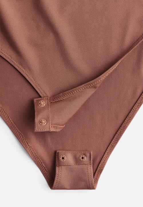 H&M - Boat-neck body - terracotta