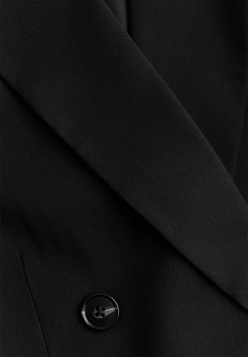 H&M - Double-breasted blazer - black