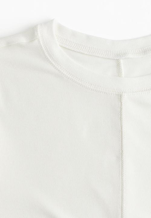 H&M - Long-sleeved jersey top - cream