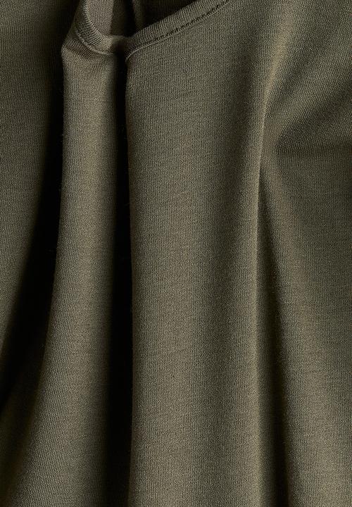 H&M - Scoop-neck top - dark khaki green