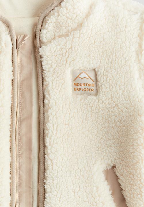 H&M - Teddy jacket - cream