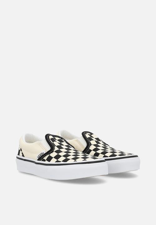 Vans - Uy classic slip-on - (checkerboard) black/beige/white