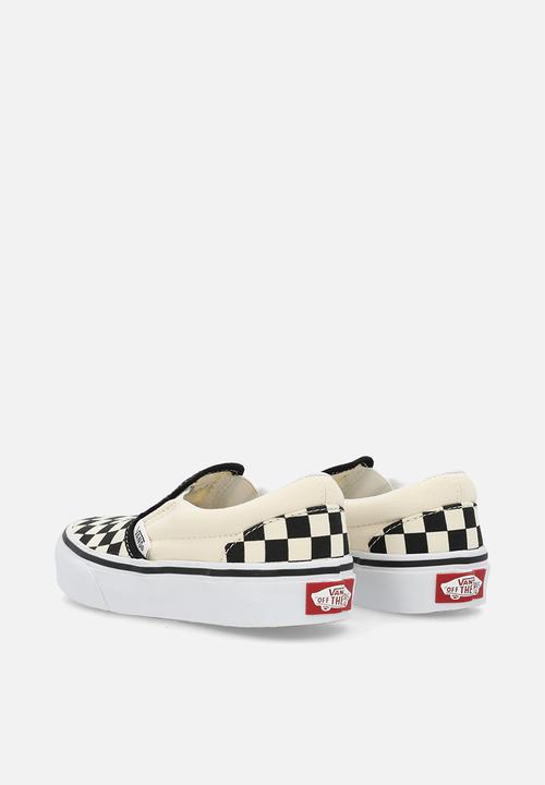 Vans - Uy classic slip-on - (checkerboard) black/beige/white