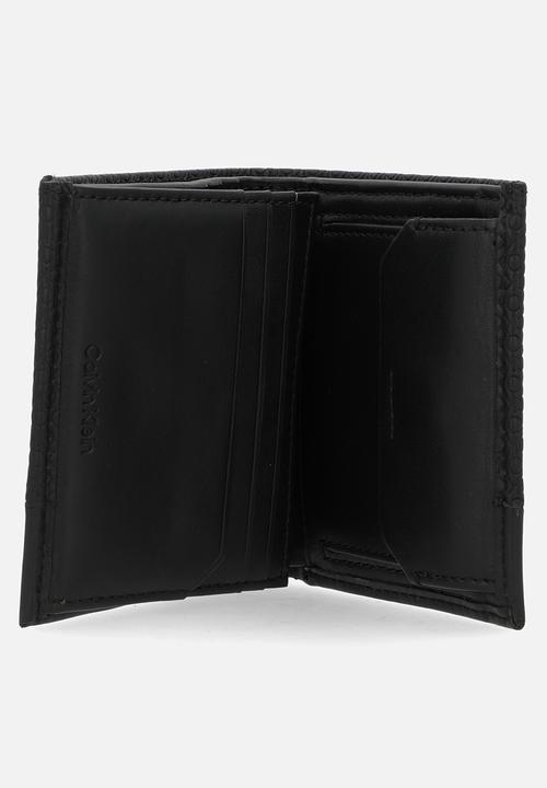 Calvin Klein - Nano Mono Trifold 6Cc W/Coin - Black Nano Mono