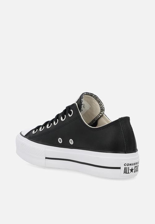 Chuck Taylor All Star Leather Lift Clean Sneakers Black