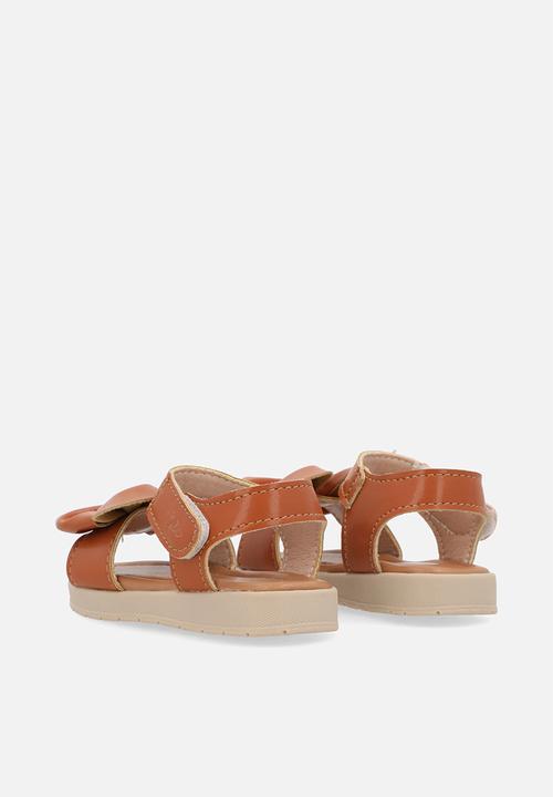 Pop Candy - Bow décor sandals - brown