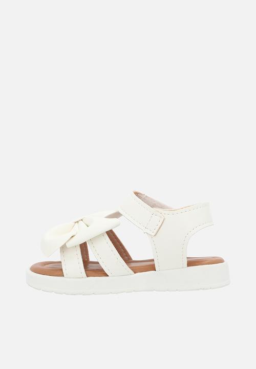 Pop Candy - Bow décor sandals - white