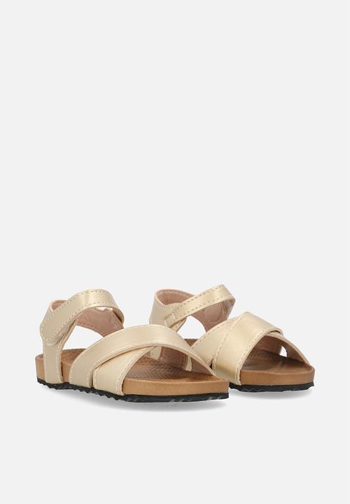 Pop Candy - Cross cross sandals - gold