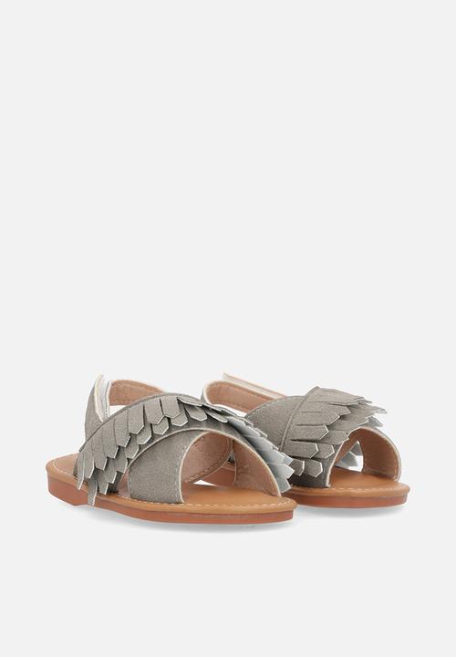 Pop Candy - Fringe sandals - grey
