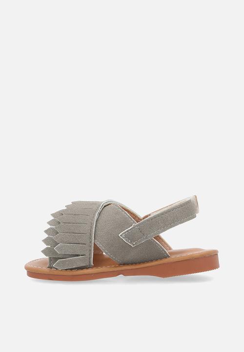 Pop Candy - Fringe sandals - grey