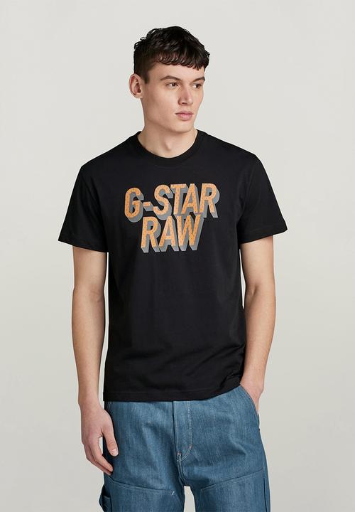G-STAR - 3D dotted gr r t Compact jersey o dk - black