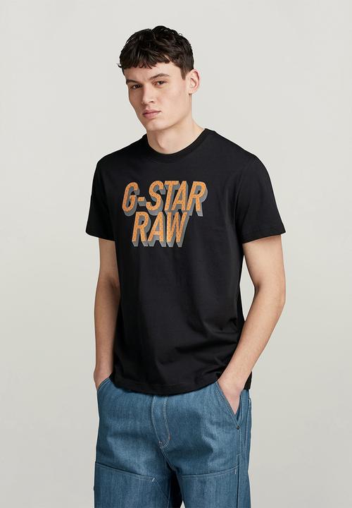 G-STAR - 3D dotted gr r t Compact jersey o dk - black