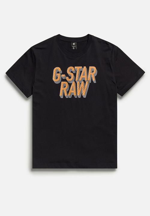 G-STAR - 3D dotted gr r t Compact jersey o dk - black