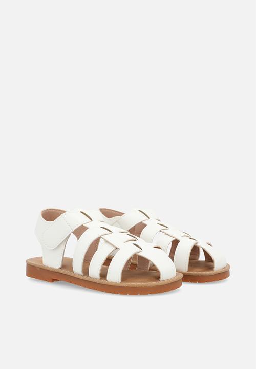 Pop Candy - Caged sandals - white