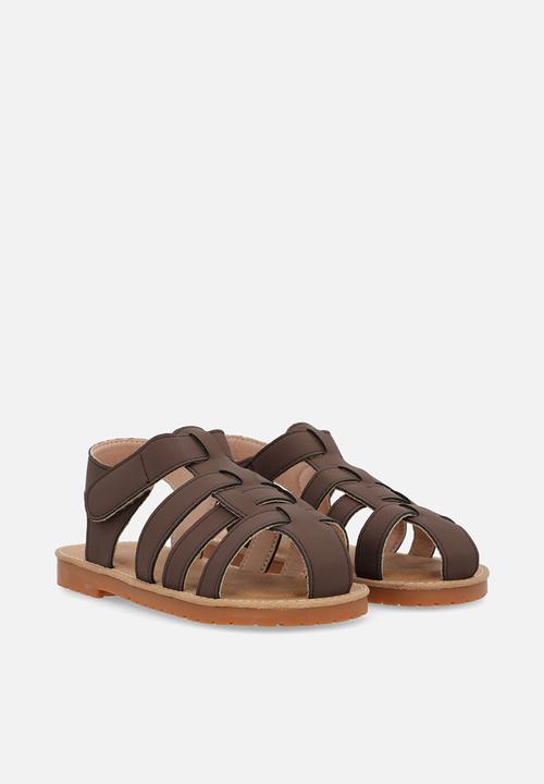 Pop Candy - Caged sandals - brown