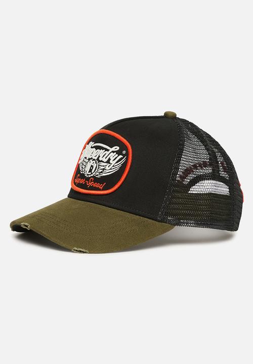 Superdry. - Mesh Trucker Cap - Army Green New