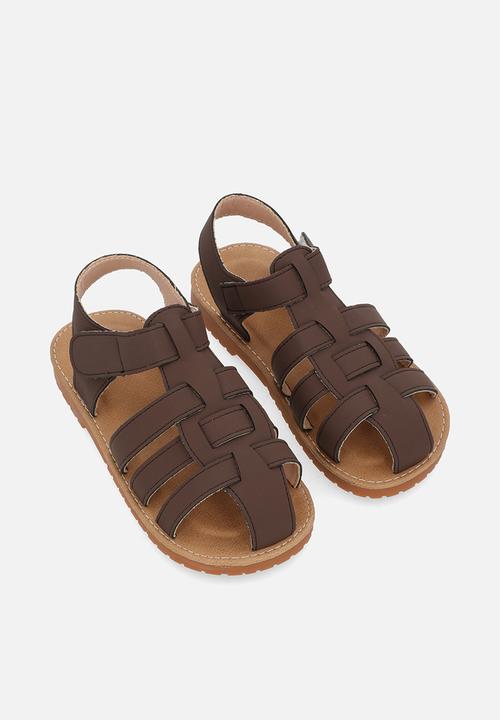 Pop Candy - Caged sandals - brown