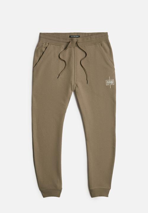 G-STAR - Logo sweat pant Heavy sherland sweat r ub - deep walnut