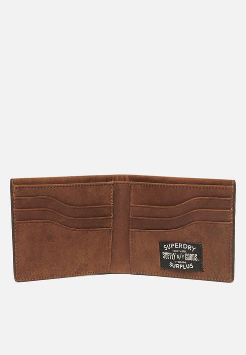 Superdry. - Leather Goods Wallet - Brown