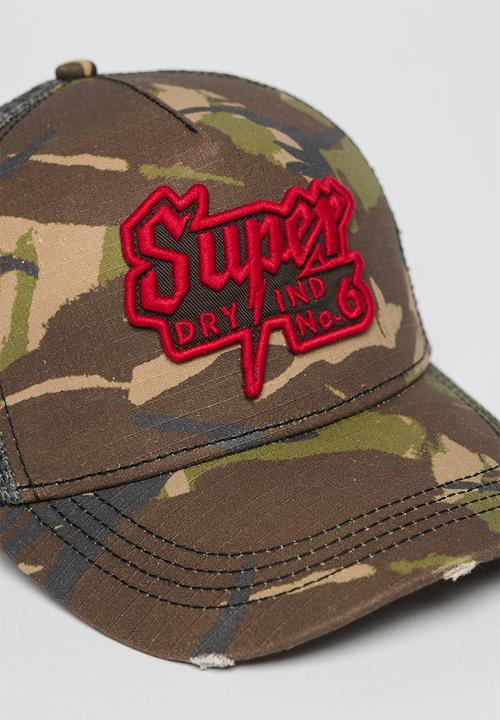 Superdry. - Dirt Road Trucker Cap - Para Camo