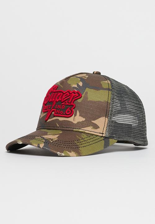 Superdry. - Dirt Road Trucker Cap - Para Camo