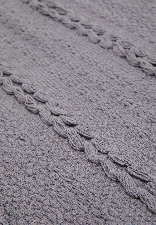 Sixth Floor - Cotton Woven Bath Mat - Grey