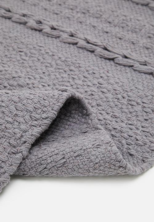 Sixth Floor - Cotton Woven Bath Mat - Grey