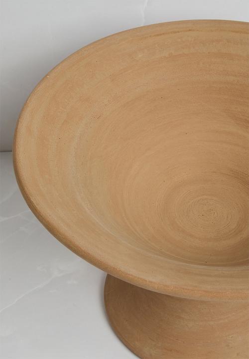 Sixth Floor - Terracotta Fruit Bowl with Stand - Terracotta