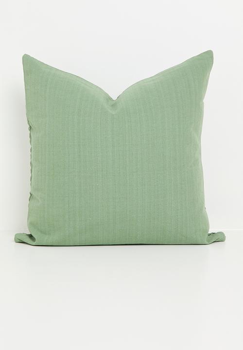 Sixth Floor - Waffle woven cushion cover - Fatigue