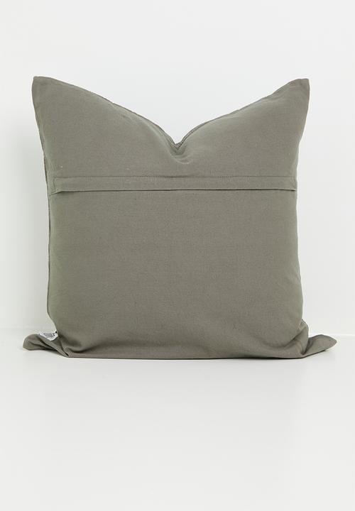 Sixth Floor - Nito woven cushion cover - Grey