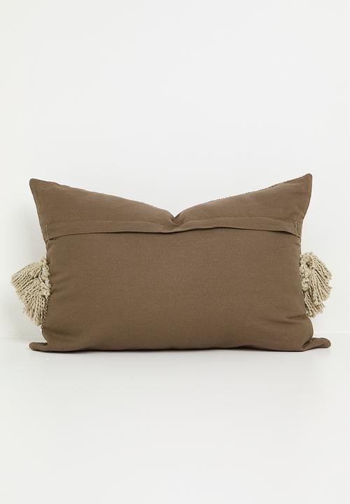 Sixth Floor - Sandi woven cushion cover - Choc