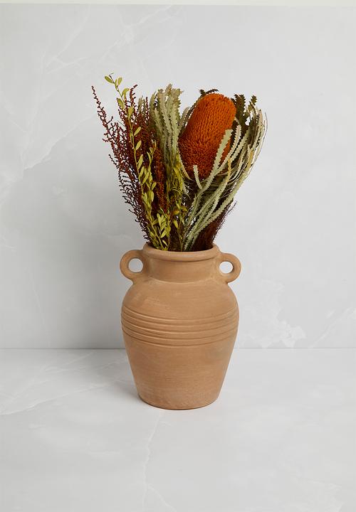 Sixth Floor - Vase with Handles - Terracotta
