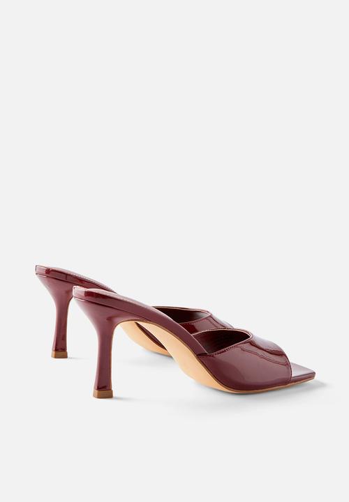 Cotton On - Edie Minimal mule - burgundy gloss