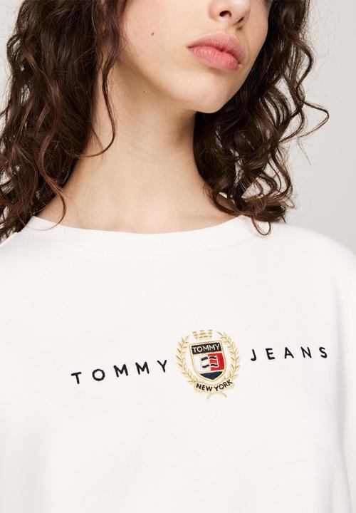 Tommy Hilfiger - Tjw Crest Linear Crew Dress Ext - Ancient White