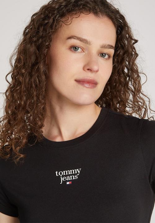 Tommy Hilfiger - Tjw Slim Essential Logo1 Tee Ext - Black