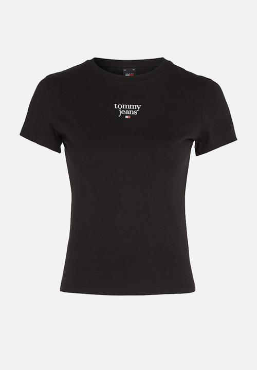 Tommy Hilfiger - Tjw Slim Essential Logo1 Tee Ext - Black