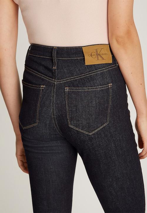 Calvin Klein - High Rise Super Skinny Ankle - Rinse Blue